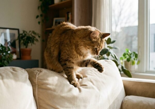 cat kneading before sleep